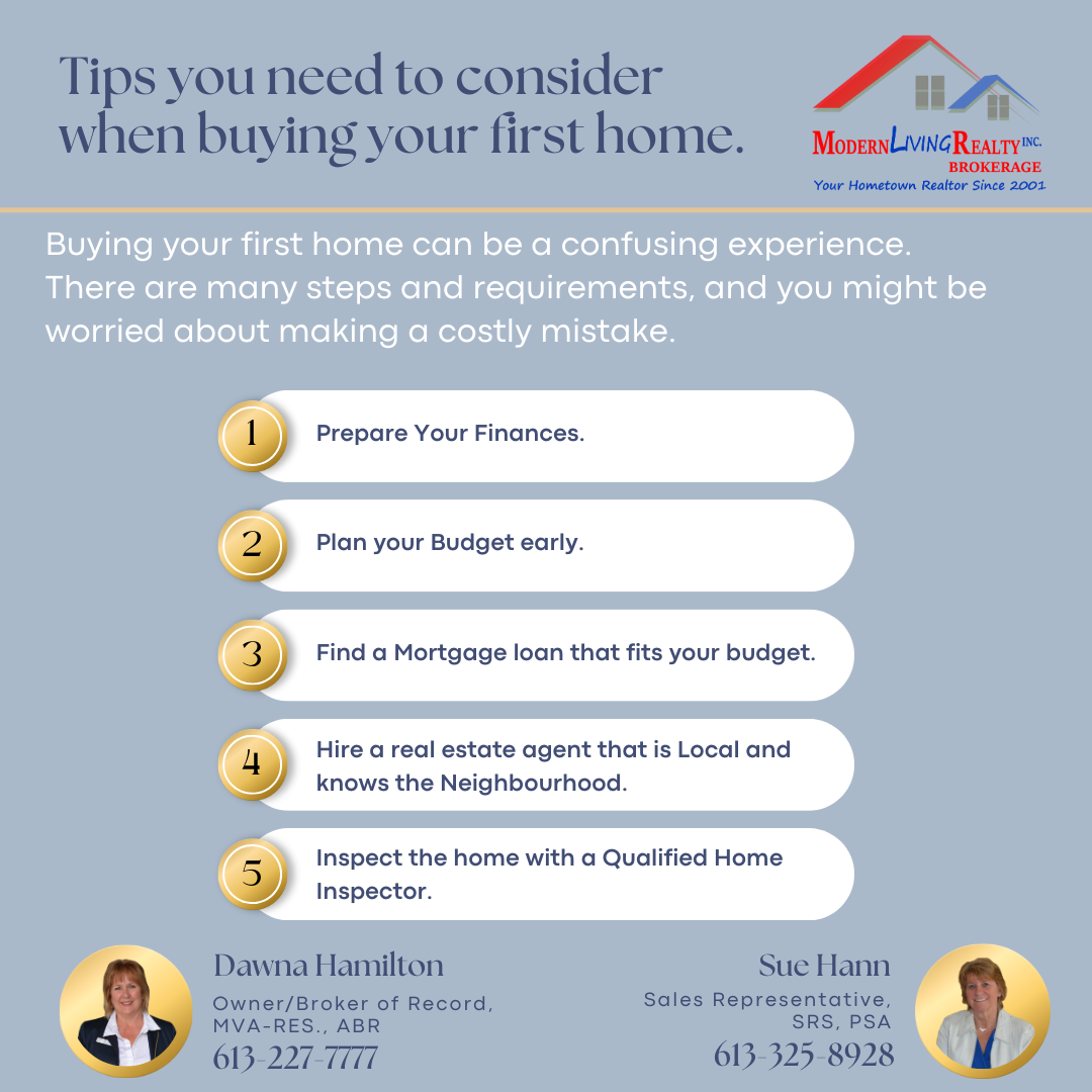 Tips on Buying your first home with Dawna Hamilton at Modern Living Realty Brokerage
